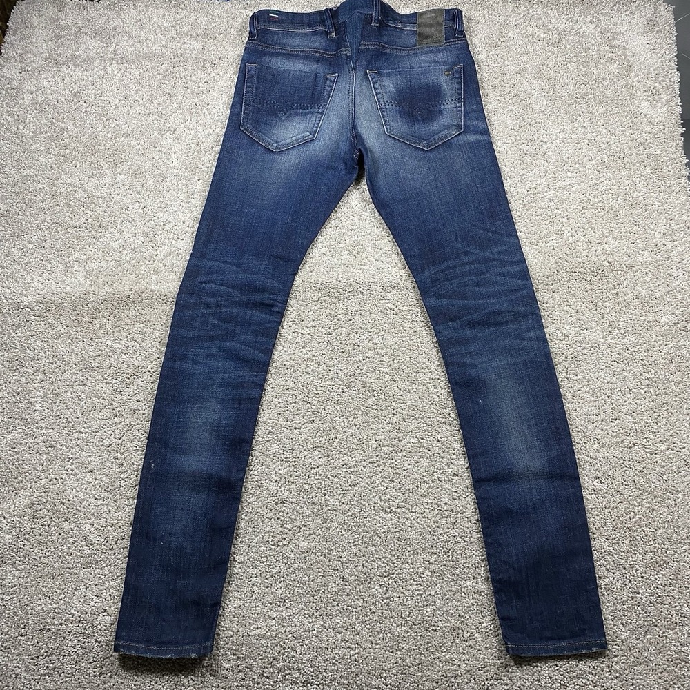 Diesel Tepphar Slim-Carrot Jeans Mens 28x32 Dark Blue Wash 0835L Stretch Italy